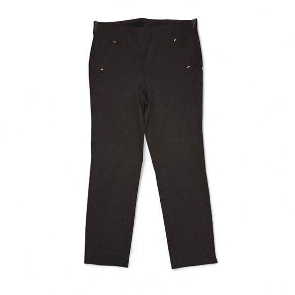 Chico’s Women’s Size 1.5 US 10 Black Stretch Pull-On Pants Ankle Career Travel - Picture 1 of 4